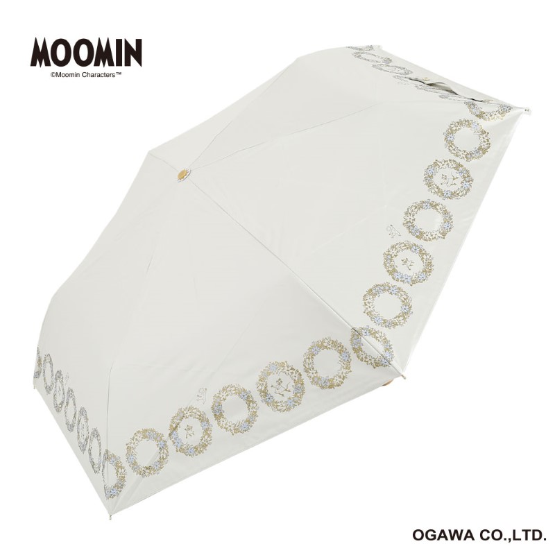 MOOMIN 晴雨兼用 折畳傘 ムーミンパパの思い出/WH